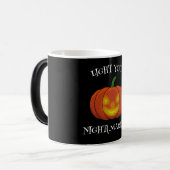 白熱［赤熱］光を放つJack-o'-Lantern -悪夢を点灯 モーフィングマグカップ (正面左)