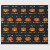 白熱［赤熱］光を放つJack-o'-Lantern -悪夢を点灯 ラッピングペーパー (フラット)