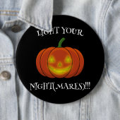 白熱［赤熱］光を放つJack-o'-Lantern -悪夢を点灯 缶バッジ (インサイチュ)