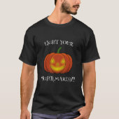 白熱［赤熱］光を放つJack-o'-Lantern -悪夢を点灯 Tシャツ (正面)