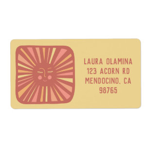 白熱［赤熱］光を放つSun Cute and 魅力的 Pinkカスタマイズ IT ラベル