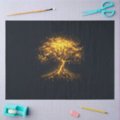白熱［赤熱］光を放つTree of Life – 神秘的で魅惑的 薄葉紙 (クラフト)