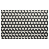 白牡丹水彩（黒） ファブリック (ヤード)