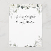 白牡丹結婚緑詳細 エンクロージャーカード (裏面)