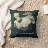 白牡丹装飾用クッション クッション (ブランケット)