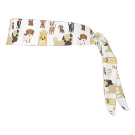 白犬のパターン タイヘッドバンド