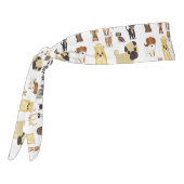 白犬のパターン タイヘッドバンド (回転270)