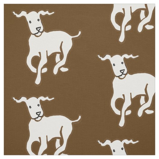 白犬 ファブリック (見本)