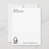 「白状しろ！」 インディアインクスケッチフラットカード (裏面)