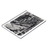 「白状しろ！」インドのインクスケッチ ノートブック (左側)