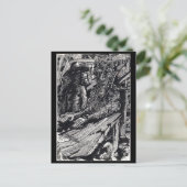 「白状しろ！」 インド・インク・スケッチ、 ポストカード (スタンド正面)