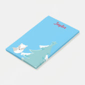 白狐の冬の不思議の国 ポストイット (アングル)