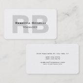 白独占的グユニーク・モノグラム・マネージャ 名刺 (正面/裏面)