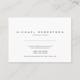 白独占的モダン色 名刺