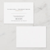 白独占的モダン色 名刺 (正面/裏面)