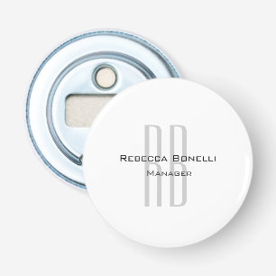 白独占的ユニーク灰色モノグラムモダン 栓抜き