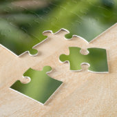 白独身のデイジーフローラ接写 ジグソーパズル (側面)