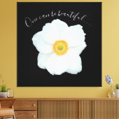 白独身の花は美しい詩 キャンバスプリント (インサイチュ (リビング))