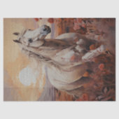 白独身の野馬の切り離 薄葉紙 (正面)