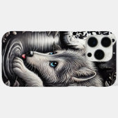 白狼の月光の瞬間 Case-Mate iPhoneケース (裏面 (横))