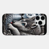 白狼の静かな内省 iPhoneケース (裏面横)