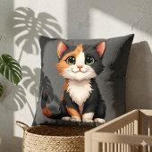 白猫お洒落猫ネコ クッション