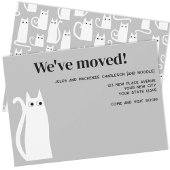 白猫が引っ越し新居 案内状