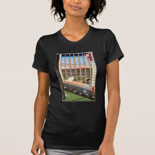 白猫が窓辺に座る歌川広重 Tシャツ