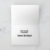 白猫とトンボのクロップ、誕生日文字... カード (内部)