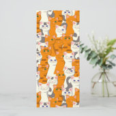 白猫と生姜の猫が緑の目を青く描く (スタンド正面)