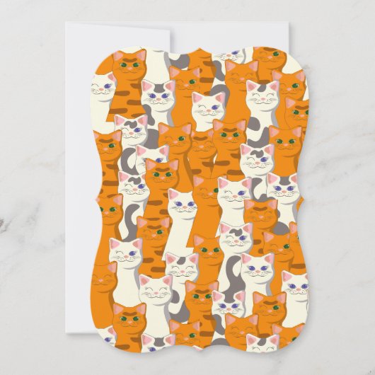 白猫と生姜の猫が緑の目を青く描く (正面)