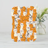 白猫と生姜の猫が緑の目を青く描く (スタンド正面)