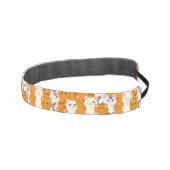 白猫と生姜の猫が緑の目を青く描く アスレチックヘッドバンド (右)