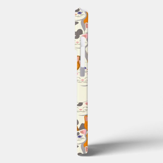 白猫と生姜の猫が緑の目を青く描く Case-Mate iPhoneケース (裏面 / 左)