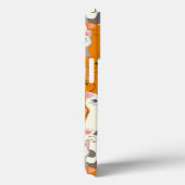 白猫と生姜の猫が緑の目を青く描く Case-Mate iPhoneケース (裏面 / 右)