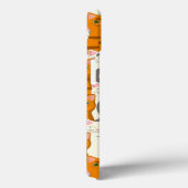 白猫と生姜の猫が緑の目を青く描く Case-Mate iPhoneケース (裏面 / 右)