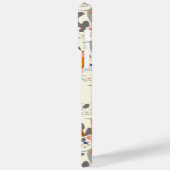 白猫と生姜の猫が緑の目を青く描く Case-Mate iPhoneケース (裏面 / 左)