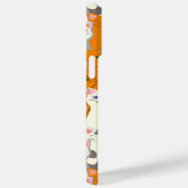 白猫と生姜の猫が緑の目を青く描く Case-Mate iPhoneケース (裏面 / 右)