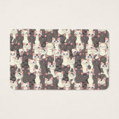 白猫と白猫の柄 (裏面)