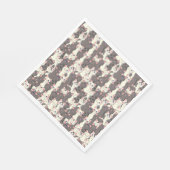 白猫と白猫の柄 スタンダードランチョンナプキン (角)