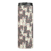 白猫と白猫の柄 タンブラー (裏面)