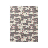 白猫と白猫の柄 ノートパッド (回転)