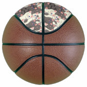 白猫と白猫の柄 バスケットボール (右)