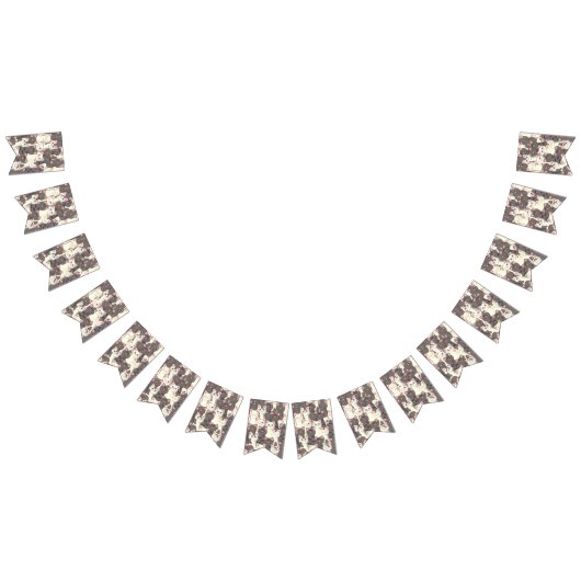 白猫と白猫の柄 バンティングフラッグ (全)