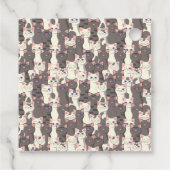 白猫と白猫の柄 フェイバータグ (裏面)