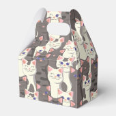 白猫と白猫の柄 フェイバーボックス (裏面サイド)