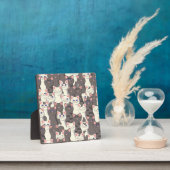 白猫と白猫の柄 フォトプラーク (インサイチュ)