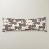 白猫と白猫の柄 ボディピロー (裏面)