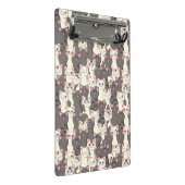 白猫と白猫の柄 ミニクリップボード (アングル)