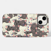 白猫と白猫の柄 Case-Mate iPhoneケース (裏面 (横))